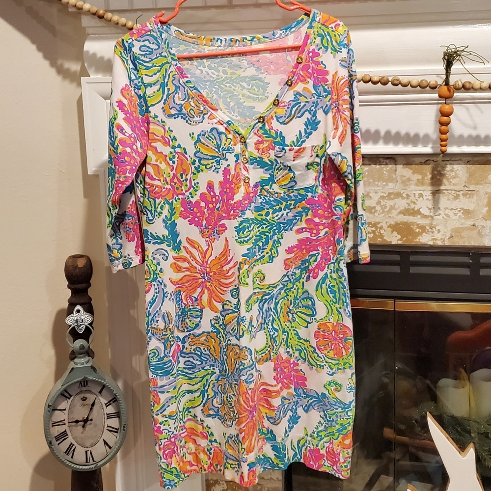Lilly Pulitzer 3/4 sleeve Pima Cotton Coral